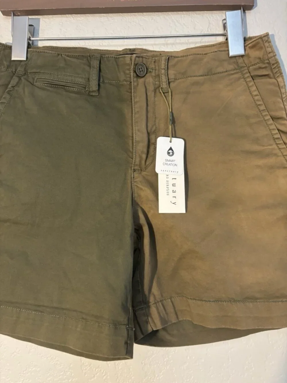 Sanctuary Standard Surplus Anthropologie Journee Shorts Green Sz 25